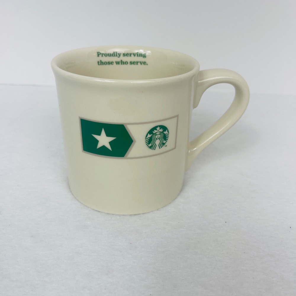 Starbucks Coffee Mug 14oz Military Appreciation Proudly Serving Those Who Serve